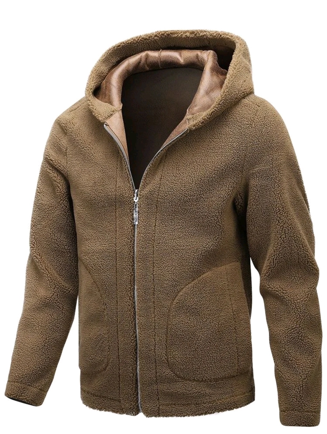 Brown Hooded Coat