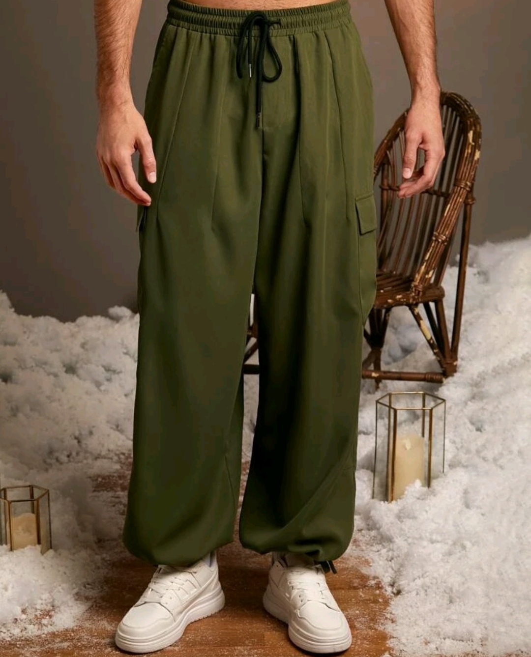 Army Green Cargo Trouser