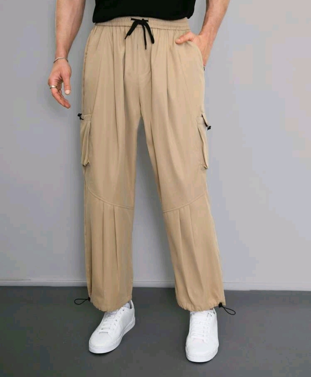 String Khaki Pocket Trouser